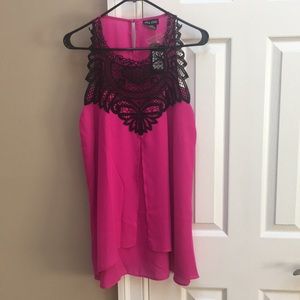 City Chic Hot Pink Top Plus